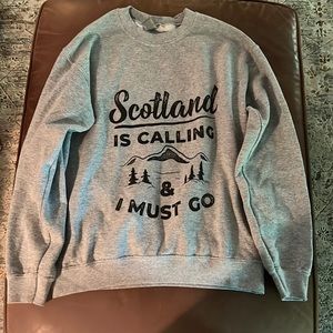 Small gray Scotland hoodie from Etsy